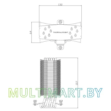 Кулер Thermalright Ultra-120 EX REV.4 White картинка 6